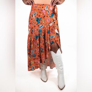 Cowgirl wrap skirt